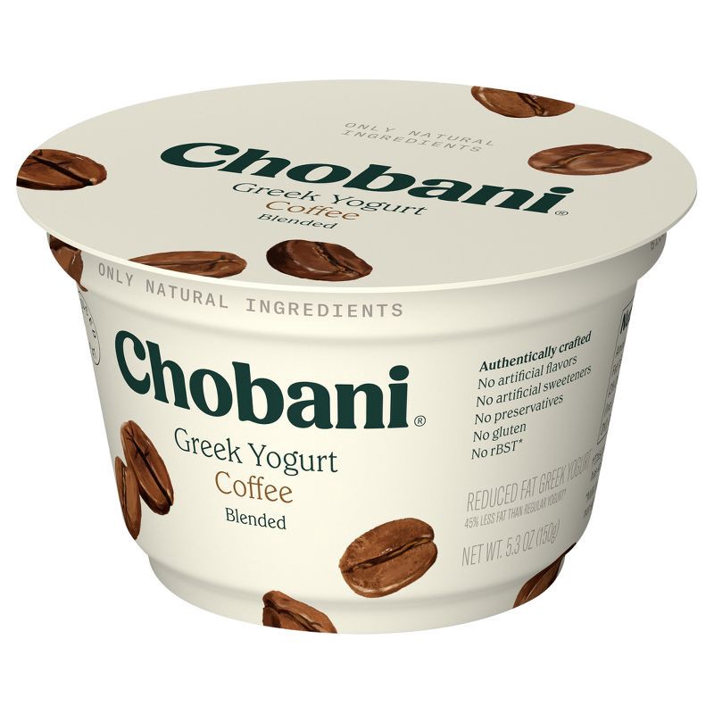 slide 2 of 5, Chobani Coffee Blended Low Fat Greek Yogurt - 11g Protein 5.3oz, 11 gram, 5.3 oz