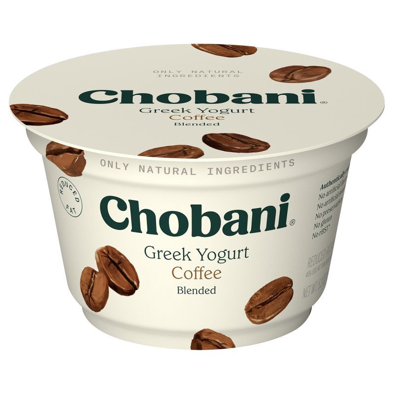 slide 1 of 5, Chobani Coffee Blended Low Fat Greek Yogurt - 11g Protein 5.3oz, 11 gram, 5.3 oz