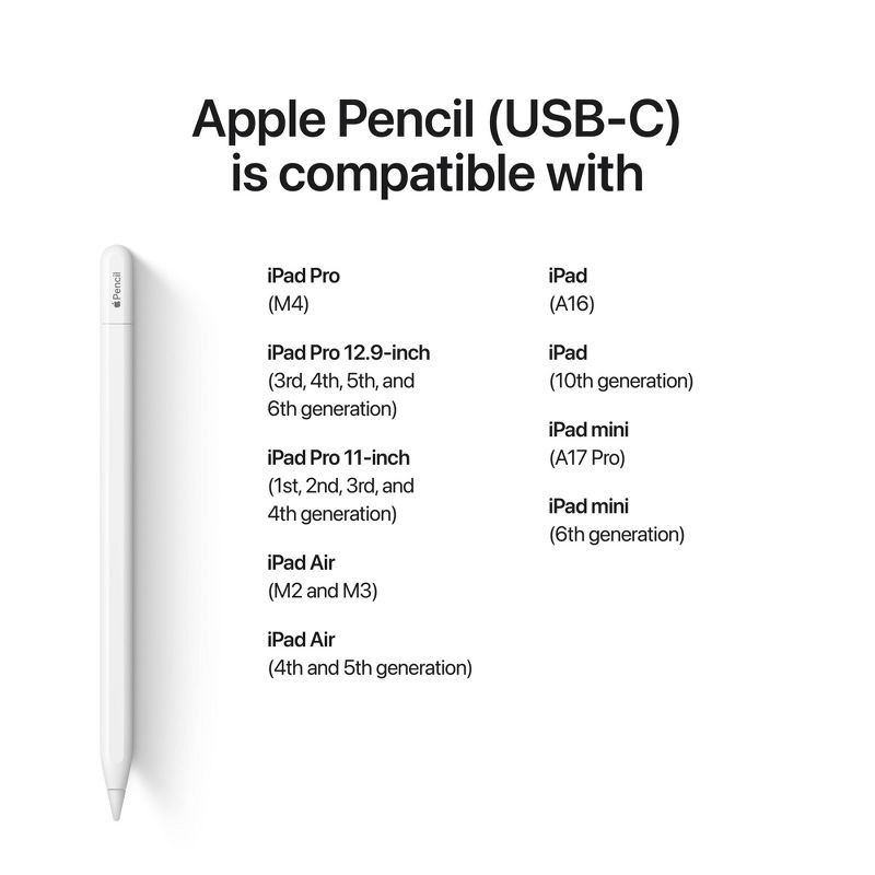 slide 3 of 3, Apple Pencil (USB-C), 1 ct