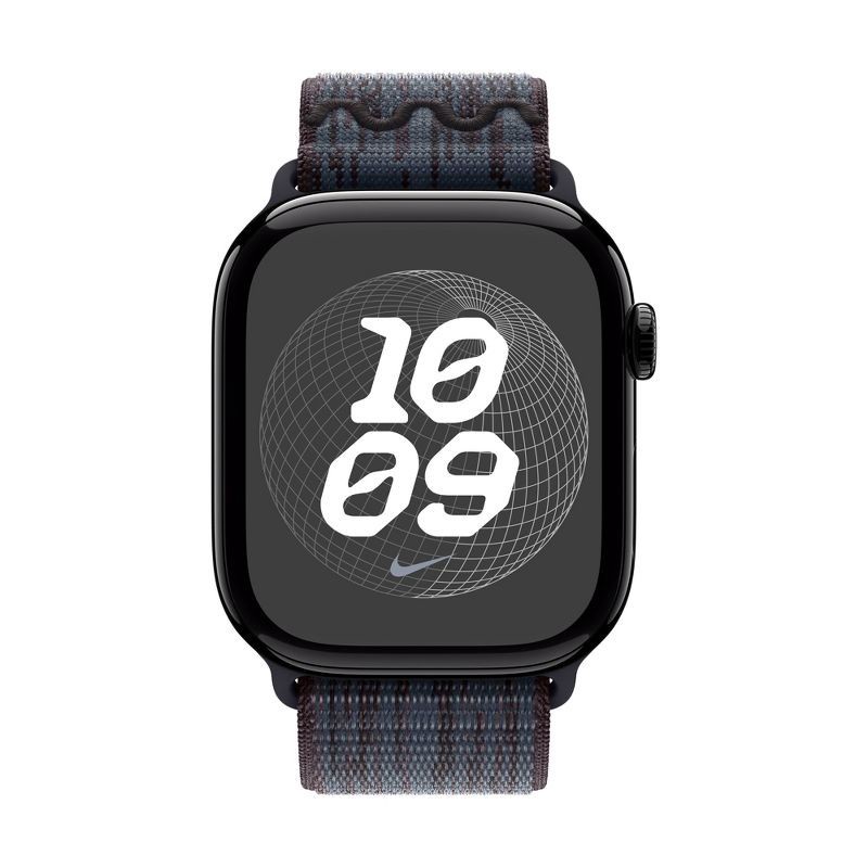 slide 3 of 3, Apple 46mm Black/Blue Nike Sport Loop, 1 ct