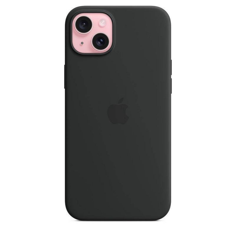 slide 2 of 5, Apple iPhone 15 Plus Silicone Case with MagSafe - Black, 1 ct