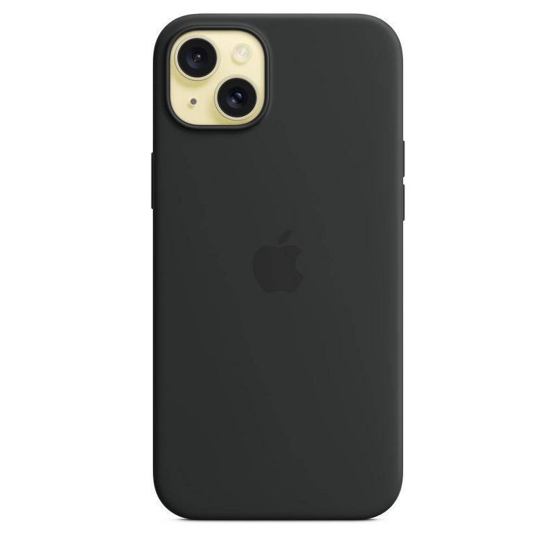 slide 3 of 5, Apple iPhone 15 Plus Silicone Case with MagSafe - Black, 1 ct