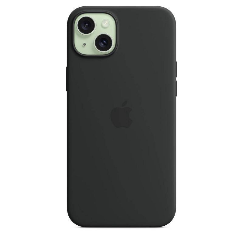 slide 4 of 5, Apple iPhone 15 Plus Silicone Case with MagSafe - Black, 1 ct