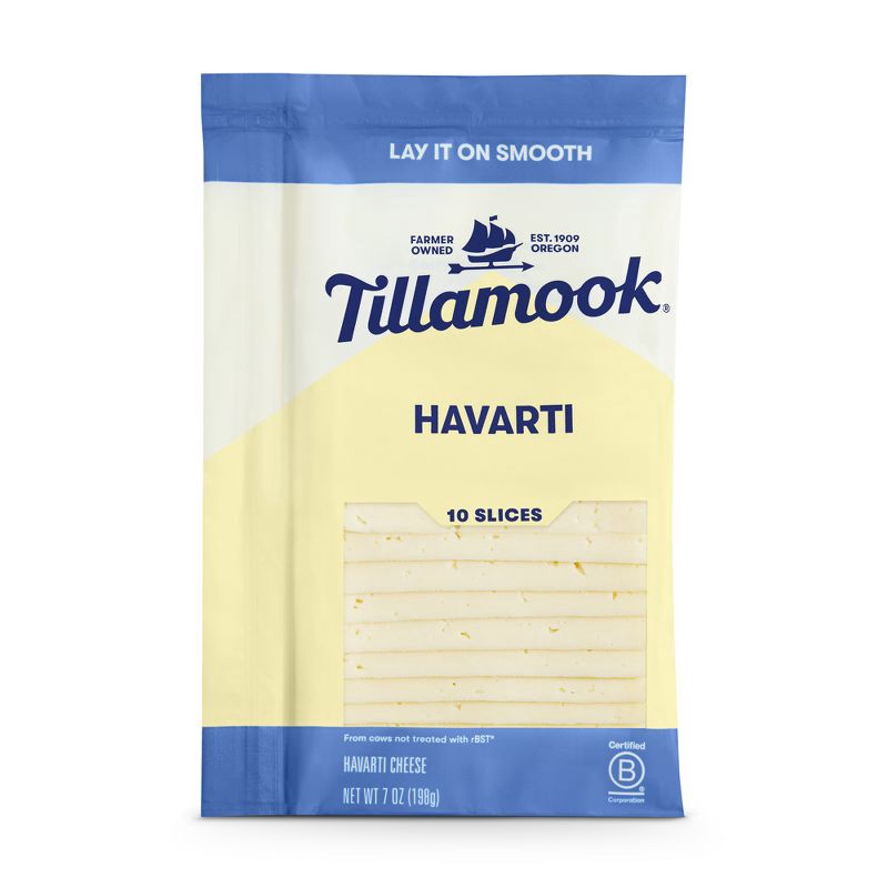 slide 1 of 3, Tillamook Havarti Thin Cheese Slices - 7oz/10 slices, 7 oz