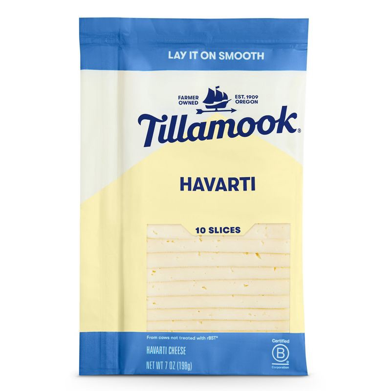 slide 1 of 6, Tillamook Havarti Thin Cheese Slices - 7oz/10 slices, 7 oz