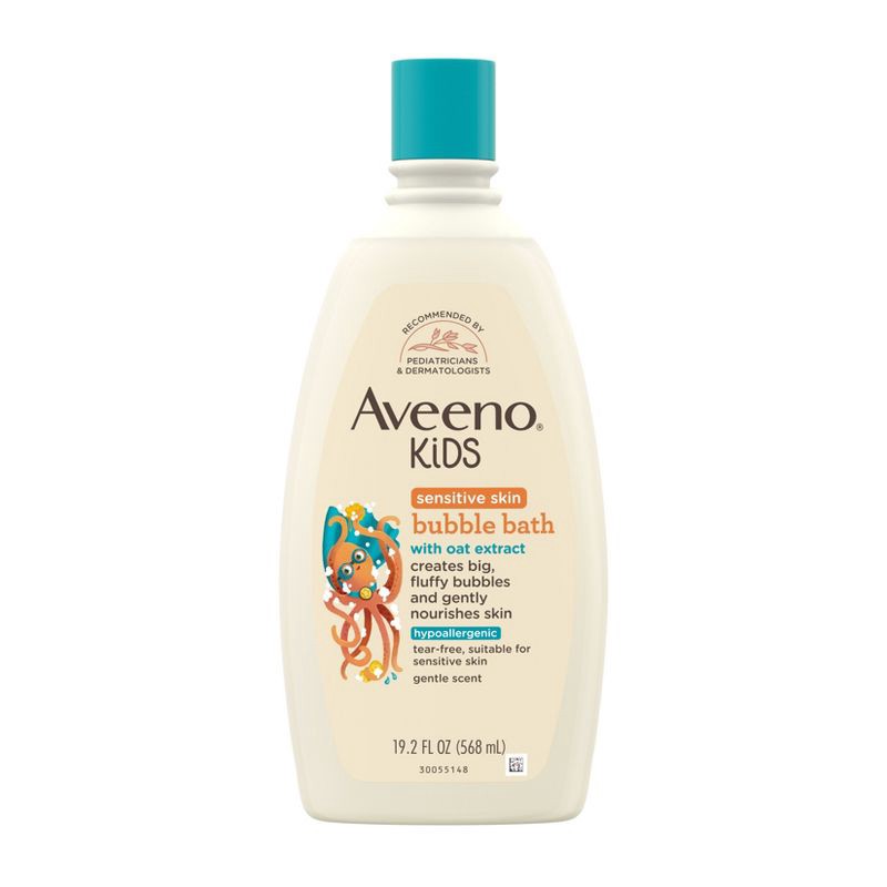 slide 6 of 6, Aveeno Kids' Bubble Bath Wash with Oat Extract for Sensitive Skin - 19.2 fl oz, 19.2 fl oz