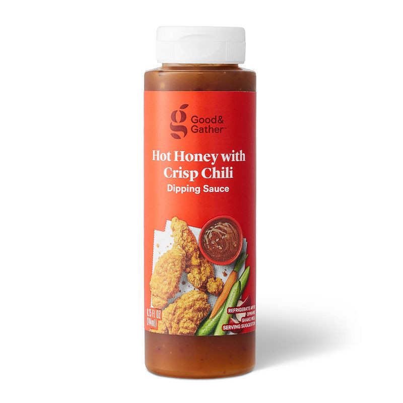 slide 1 of 3, Hot Honey and Crisp Chili Dipping Sauce - 8.25 fl oz - Good & Gather™, 8.25 fl oz