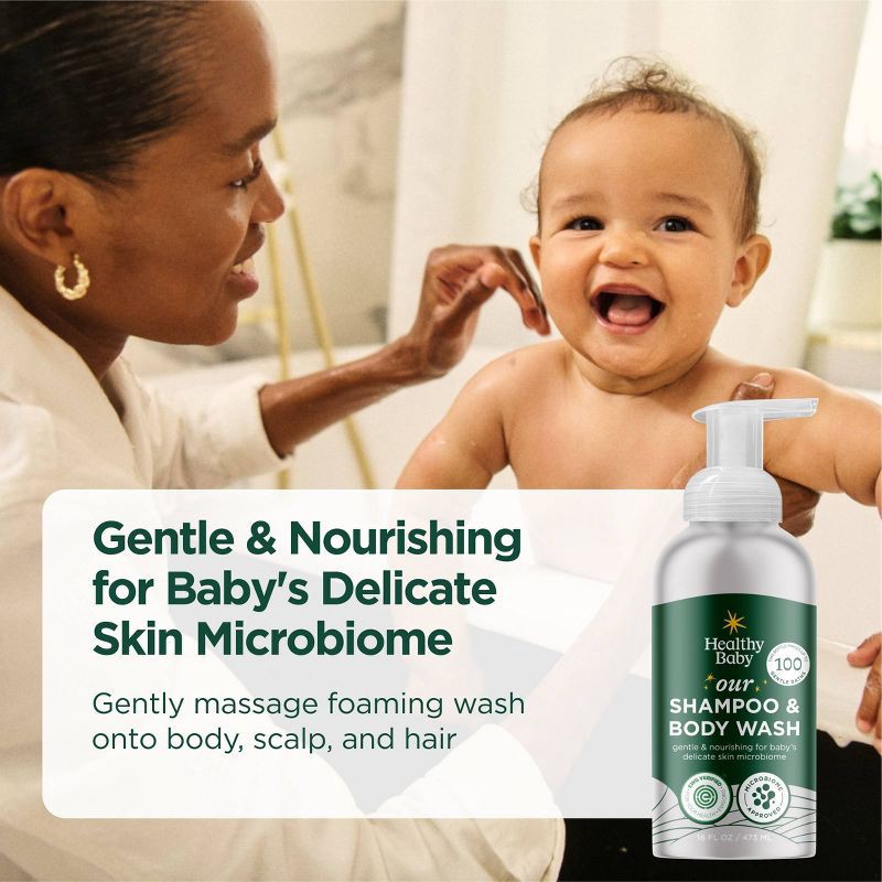slide 5 of 6, HealthyBaby Our Gentle Shampoo and Body Wash - 16 fl oz, 16 fl oz