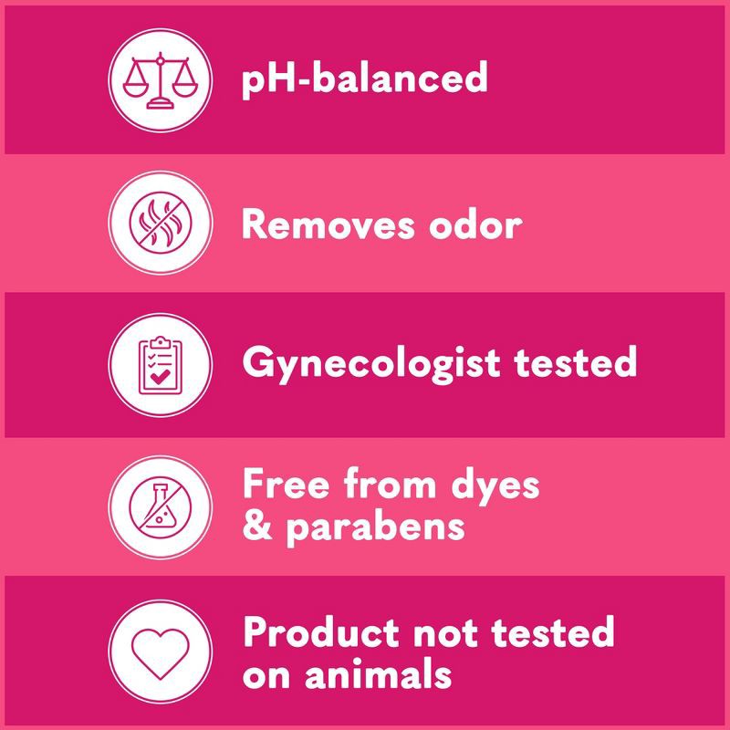 slide 4 of 8, Summer's Eve Sheer Floral 5-in-1 Feminine Wipes - 12ct, 12 ct