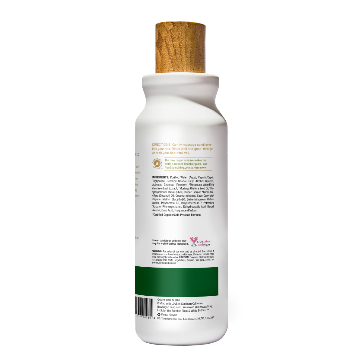 slide 2 of 2, Raw Sugar Conditioner Scalp Restore Activated Charcoal + Tea Tree + Moringa Oil - 18 fl oz, 18 fl oz