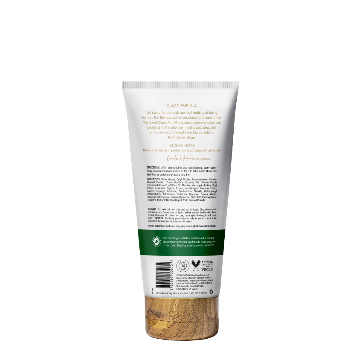 slide 2 of 2, Raw Sugar Pure Scalp Therapy Hair Masque - Activated Charcoal + Coconut + Peppermint, 6.7 fl oz