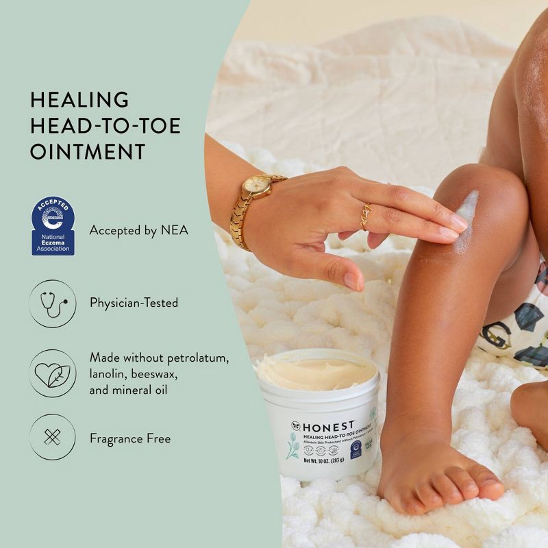 slide 5 of 8, The Honest Company Healing Head-to-Toe Fragrance Free Ointment - 10oz, 10 oz