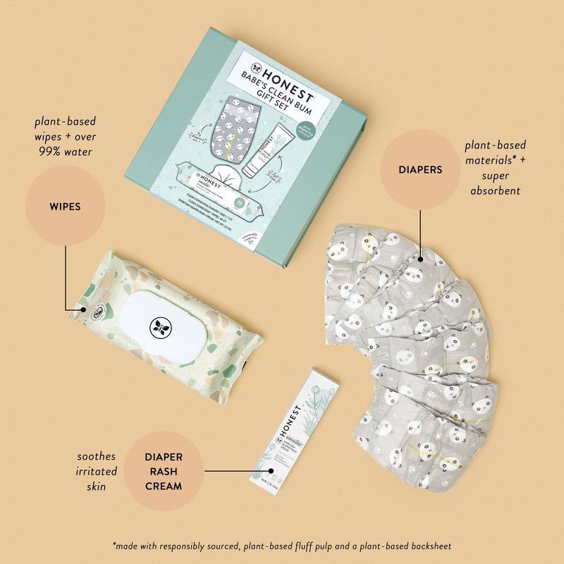 slide 5 of 6, The Honest Company Babe's Clean Bum Gift Set, 1 ct