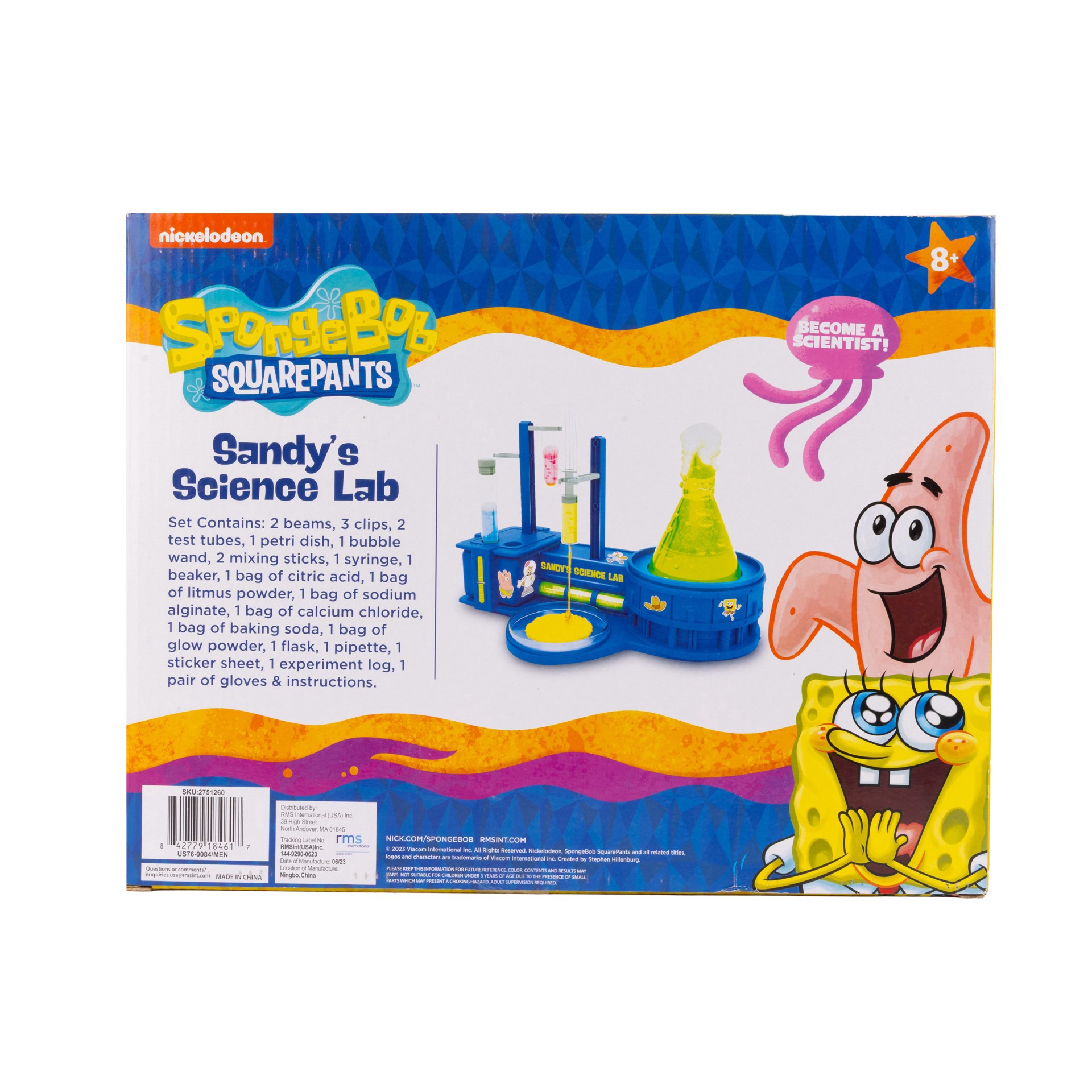 slide 2 of 3, Nickelodeon Spongebob Squarepants Sandy's Science Lab Kit, 75 in x 14 in x 11 in