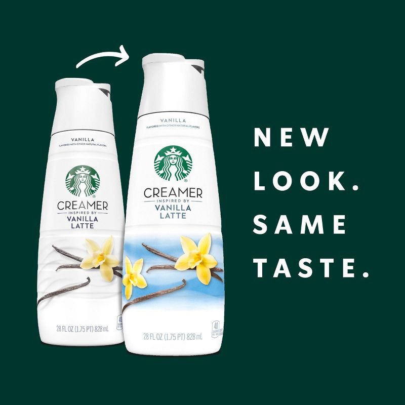 slide 3 of 11, Starbucks Vanilla Latte Coffee Creamer - 28oz, 28 oz