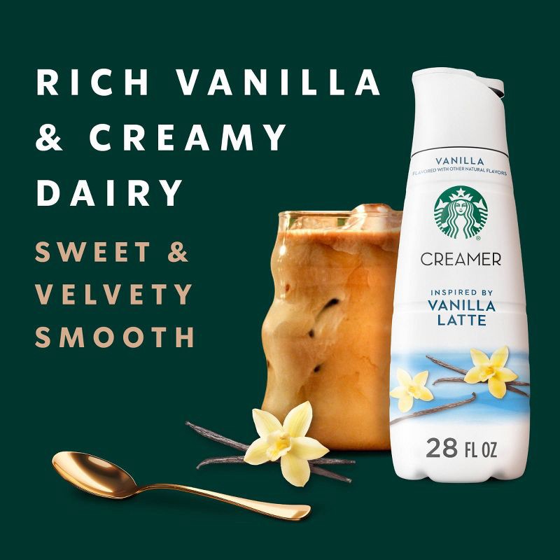 slide 5 of 11, Starbucks Vanilla Latte Coffee Creamer - 28oz, 28 oz