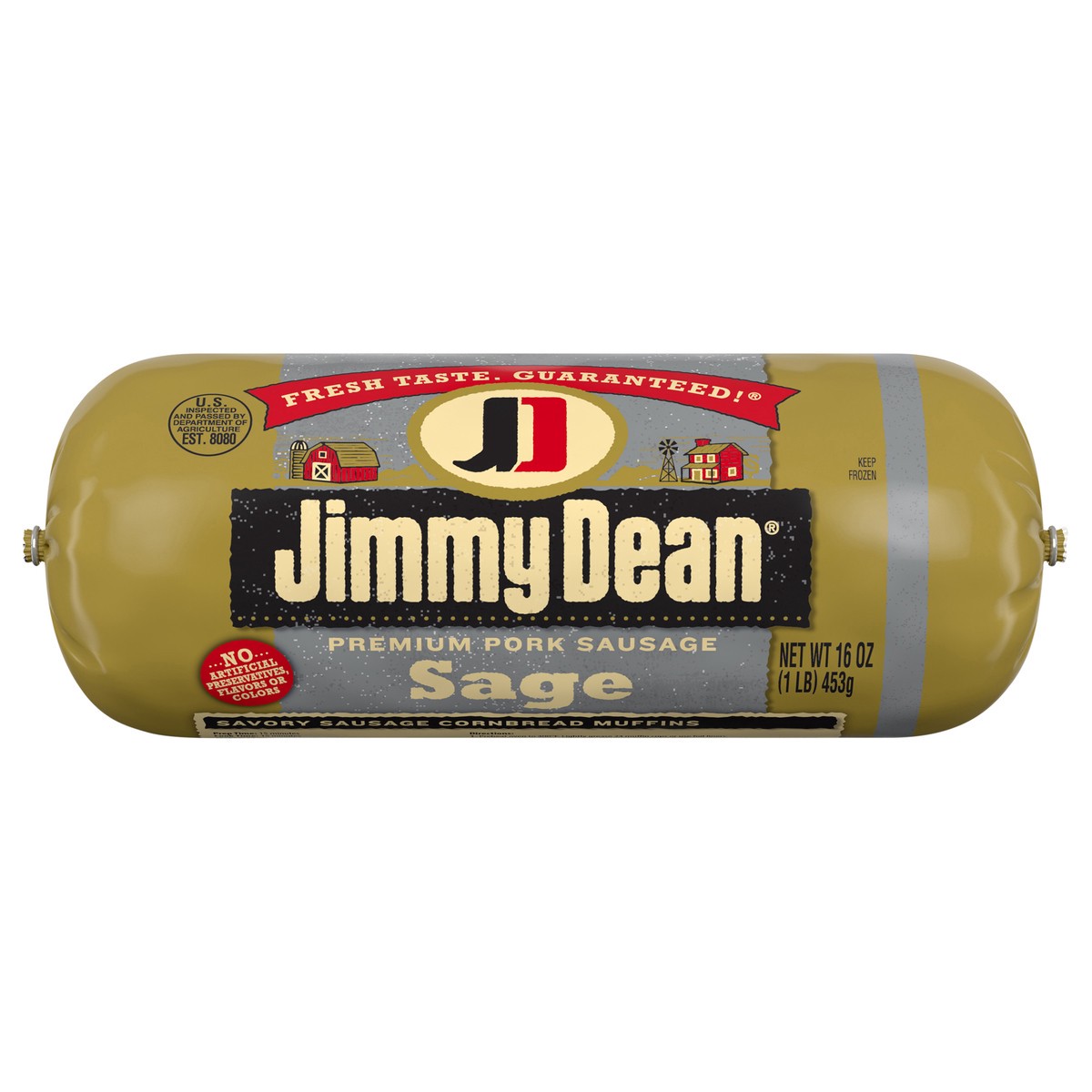 slide 1 of 10, Jimmy Dean Premium Pork Sage Breakfast Sausage Roll, 16 oz, 16 oz