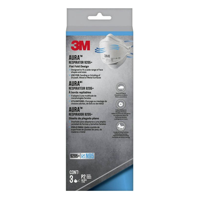 slide 1 of 10, 3M Company Aura Particulate Respirator - 3ct, 3 ct