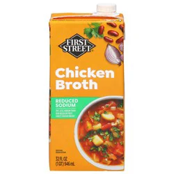 First Street Chicken Broth Reduced Sodium