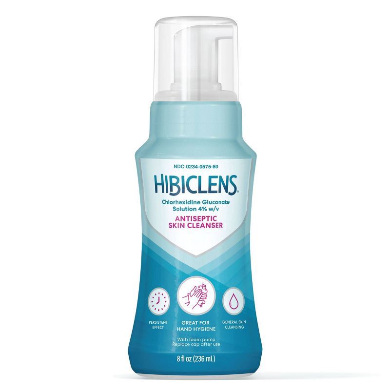 slide 1 of 9, Hibiclens Antiseptic Skin Cleanse with Built-in Pump - 8 fl oz, 8 fl oz