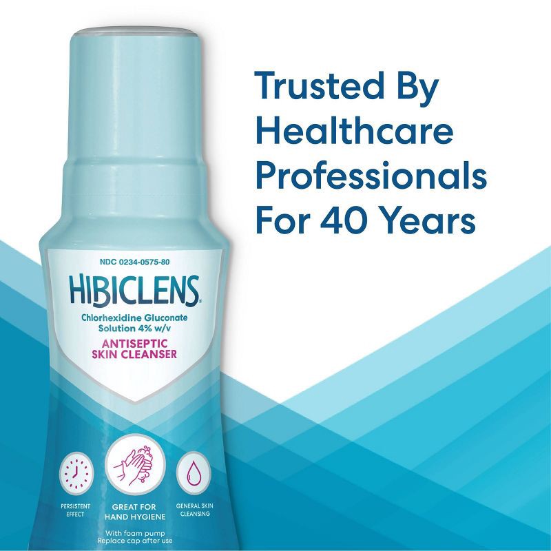 slide 3 of 9, Hibiclens Antiseptic Skin Cleanse with Built-in Pump - 8 fl oz, 8 fl oz