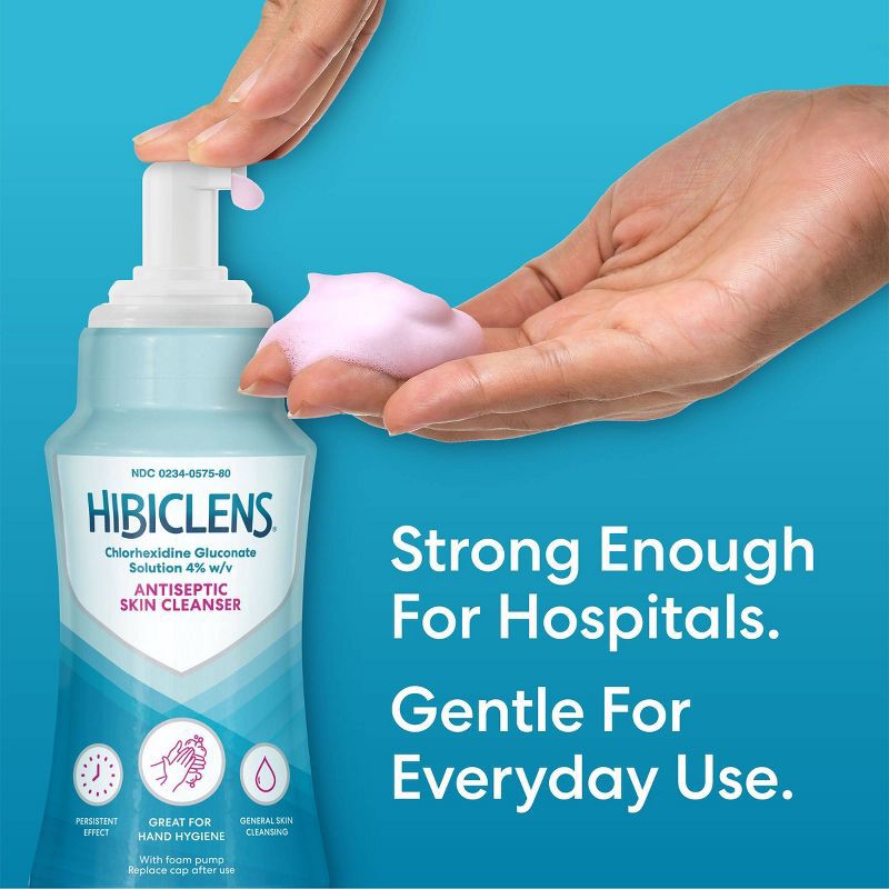 slide 9 of 9, Hibiclens Antiseptic Skin Cleanse with Built-in Pump - 8 fl oz, 8 fl oz