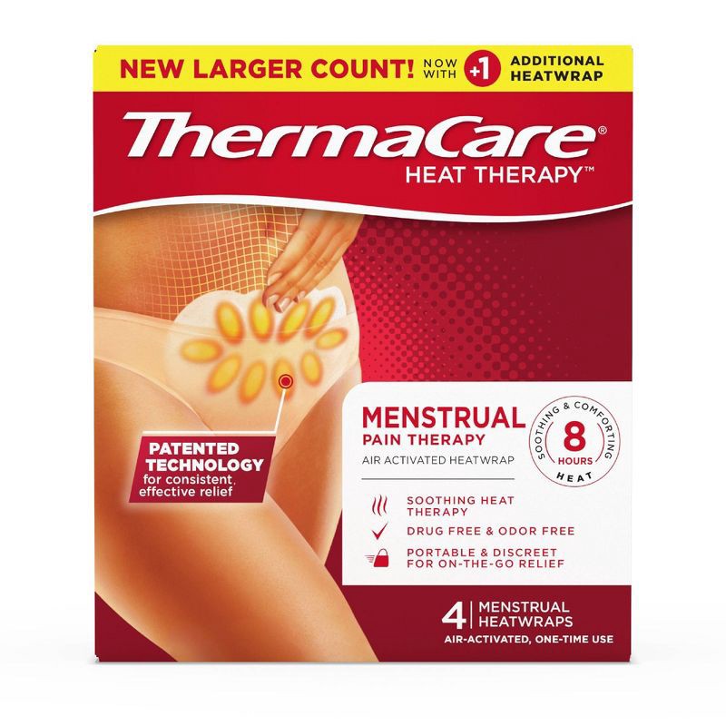 slide 1 of 9, ThermaCare Menstrual Heatwrap - 4ct, 4 ct