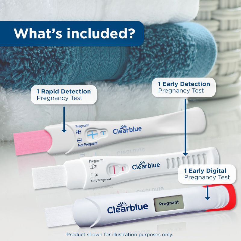 slide 5 of 12, Clearblue Triple Assurance Pregnancy Tests - 3ct, 3 ct