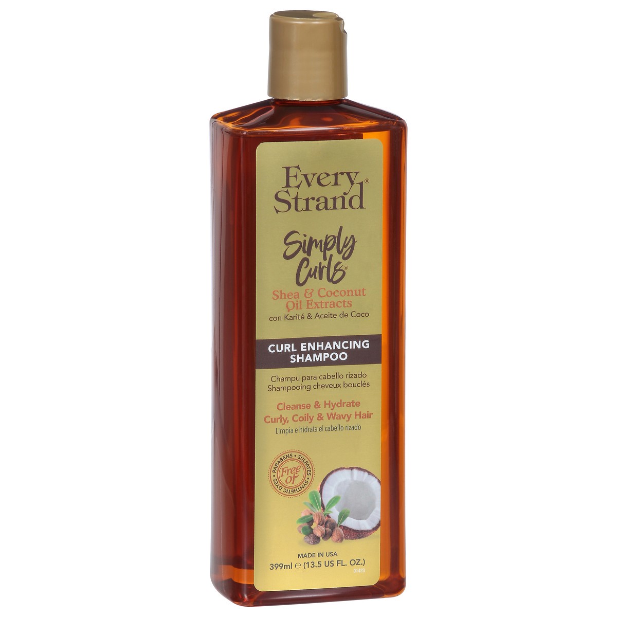 slide 7 of 9, Every Strand Simply Curls Curl Enhancing Shea & Coconut Oil Extracts Shampoo 13.5 fl oz, 13.5 fl oz