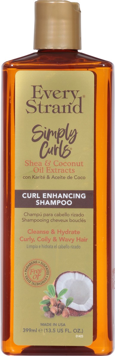 slide 8 of 9, Every Strand Simply Curls Curl Enhancing Shea & Coconut Oil Extracts Shampoo 13.5 fl oz, 13.5 fl oz