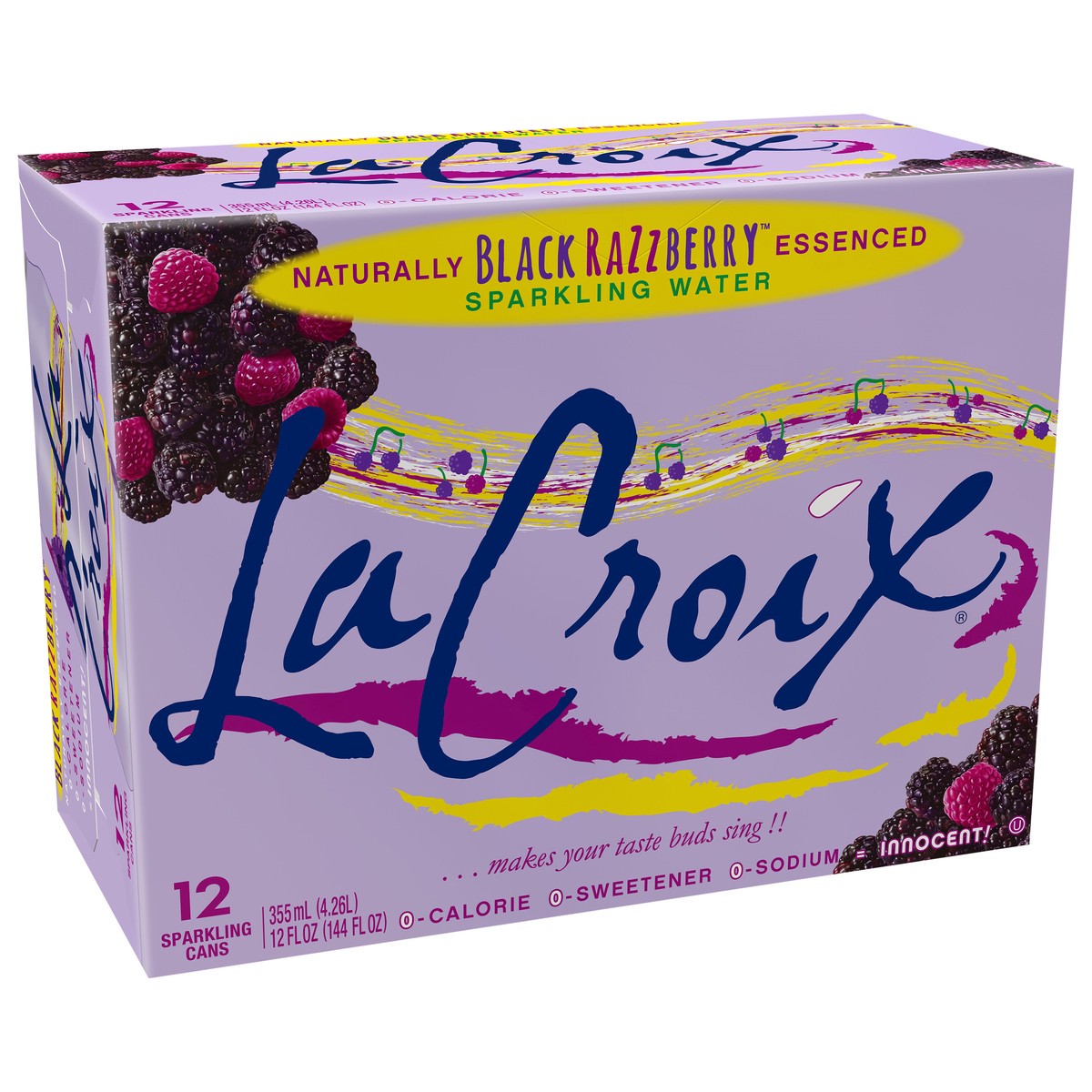 slide 6 of 7, La Croix Black Razzberry - 12 ct; 12 fl oz, 1 ct