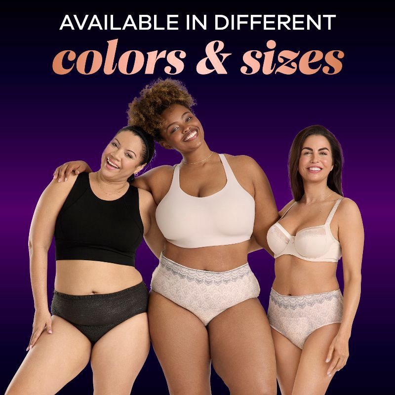 slide 6 of 9, Always Discreet Boutique Adult Postpartum Incontinence Underwear for Women - Black - Small/Medium - 20ct, 20 ct