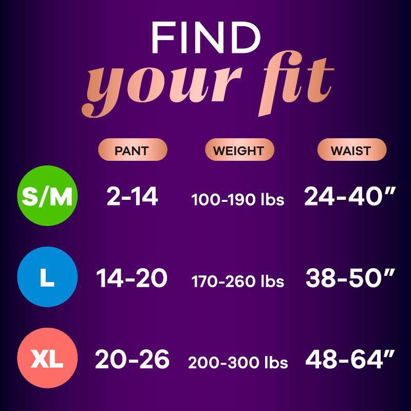 slide 4 of 9, Always Discreet Boutique Black Maximum Underwear - XL - 16ct, 16 ct