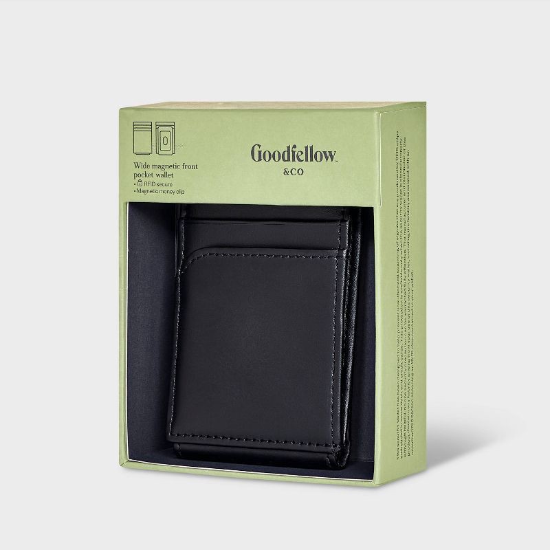 slide 2 of 6, Men's RFID Card Case - Goodfellow & Co™ Black, 1 ct