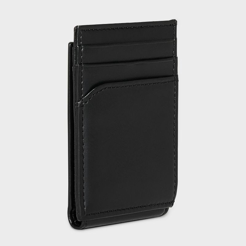 slide 3 of 6, Men's RFID Card Case - Goodfellow & Co™ Black, 1 ct