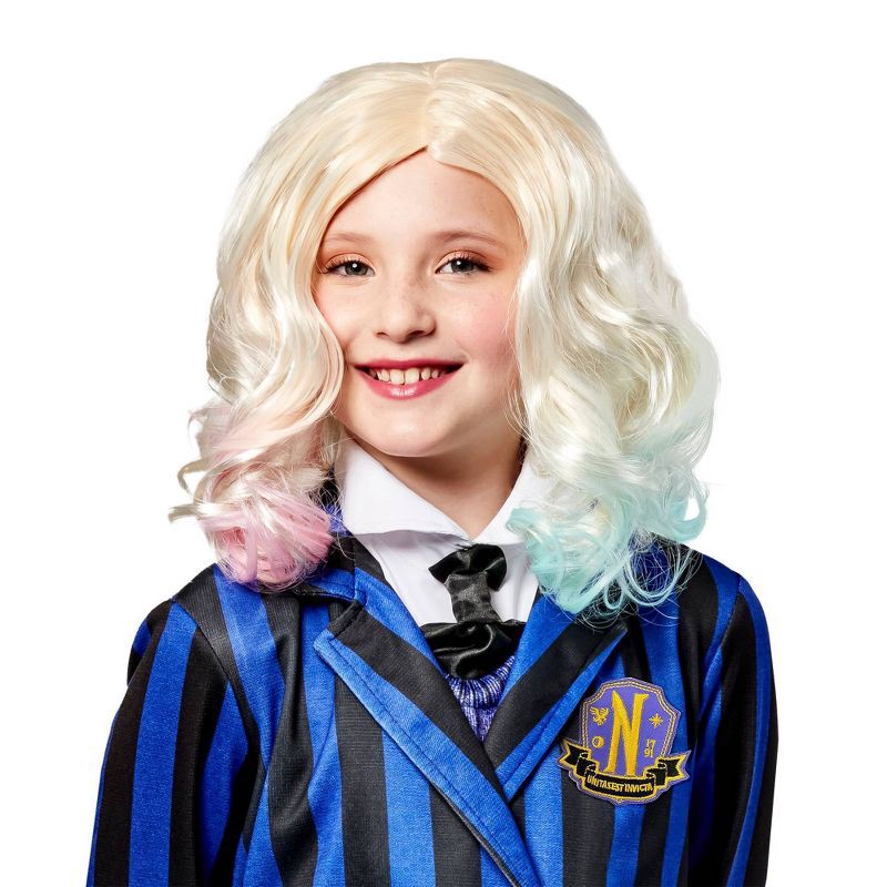 slide 1 of 5, Rubies Kids' Wednesday Series Enid Deluxe Halloween Accessory Wig, 1 ct