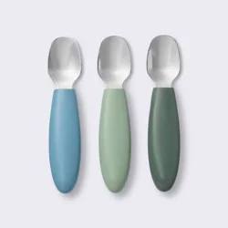 Stainless Steel Spoons - 3pk - Blue/Green - Cloud Island™