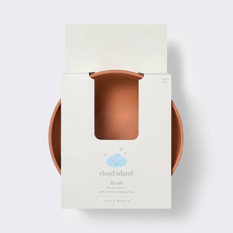 slide 4 of 4, Bowls - 3pk - Rust/Pink - Cloud Island™, 3 ct