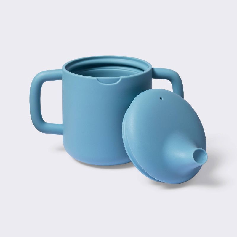 slide 3 of 4, 8oz Silicone Sippy Cup - Blue - Cloud Island™, 8 oz