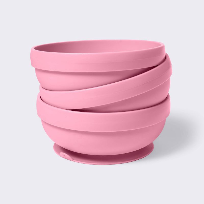 slide 1 of 4, Bowls - 3pk - Pink - Cloud Island™, 3 ct