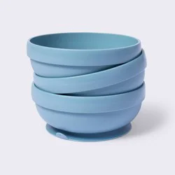Suction Bowl - 3pk - Blue - Cloud Island™