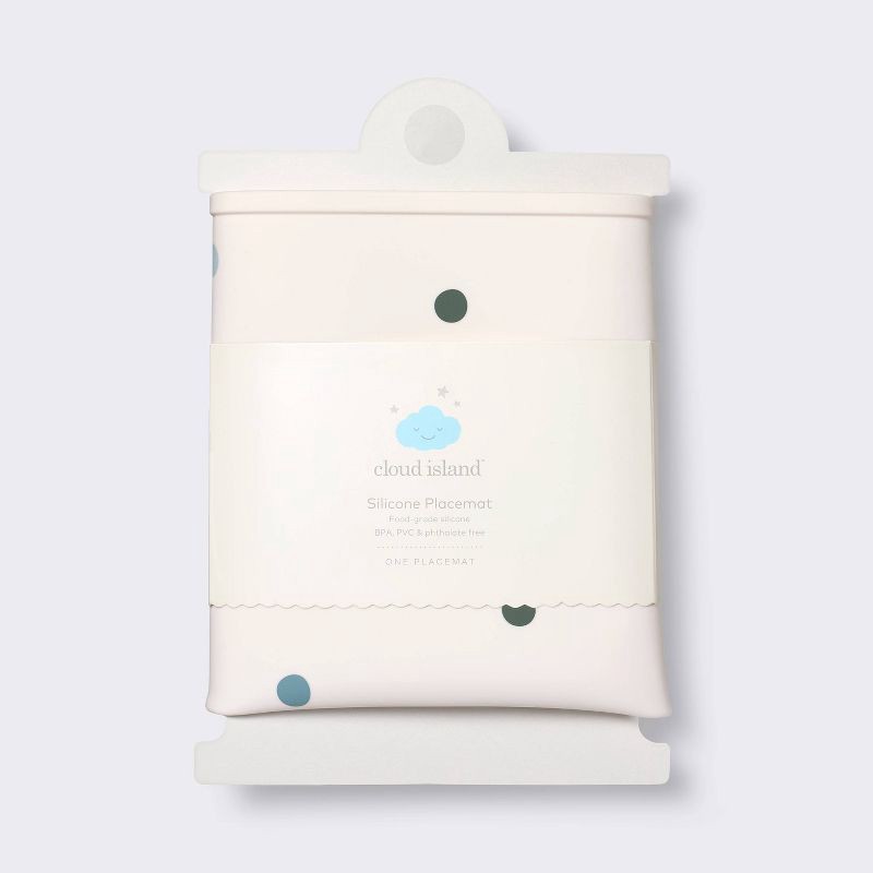 slide 4 of 4, Silicone Placemat - Beige/Dots - Cloud Island™, 1 ct
