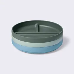 Divided Plate - 3pk Blue/Green - Cloud Island™