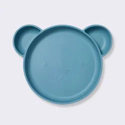 Silicone Dining Plate - Blue Bear - Cloud Island™