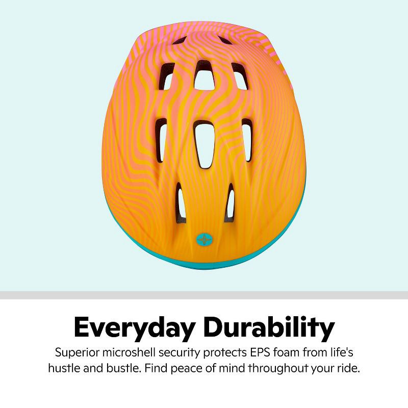 slide 14 of 18, Schwinn Classic Waves Toddler Helmet - Orange/Pink, 1 ct