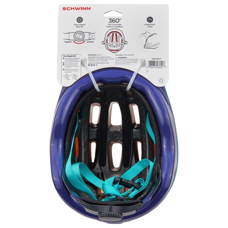slide 10 of 18, Schwinn Classic Waves Toddler Helmet - Orange/Pink, 1 ct