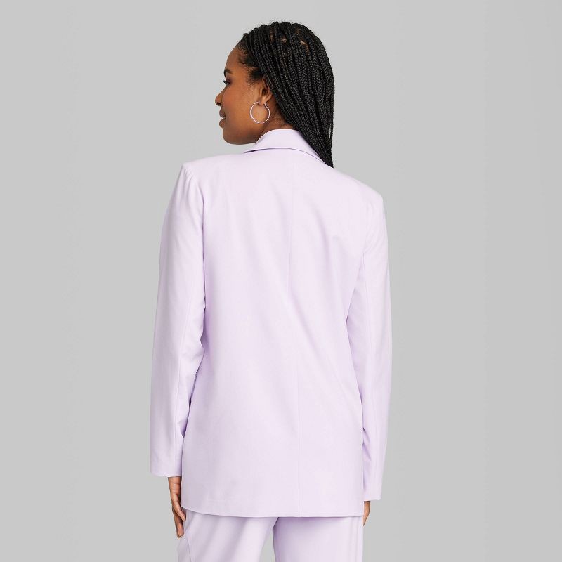 Women's Oversized Blazer - Wild Fable Lavender S 1 ct