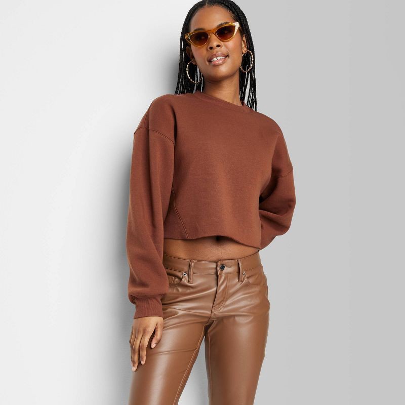 wild fable, Tops, Wild Fable Cropped Polo Sweatshirt
