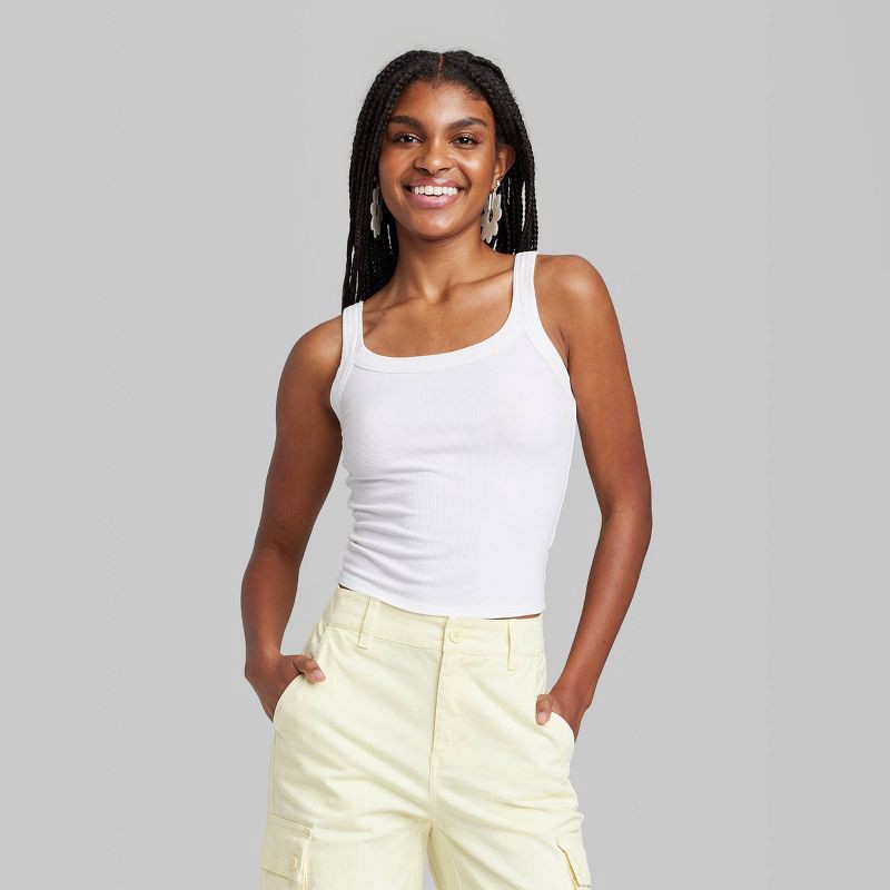 Women's Layering Tank Top - Wild Fable™ White Xs : Target