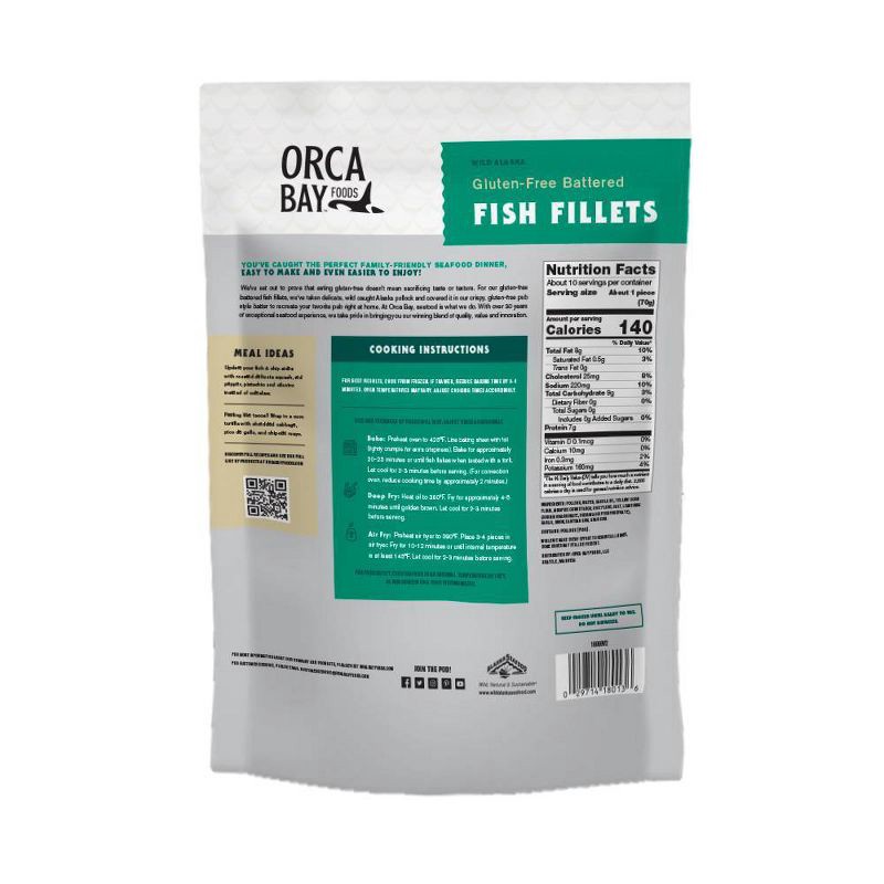 slide 2 of 3, Orca Bay Gluten-Free Battered Fish Fillets - Frozen - 24oz, 24 oz